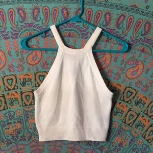 Aerie white halter top